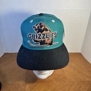Vintage 90's Denver Grizzlies IHL Rare Zephyr Fitted Hat 6 7/8 Deadstock New